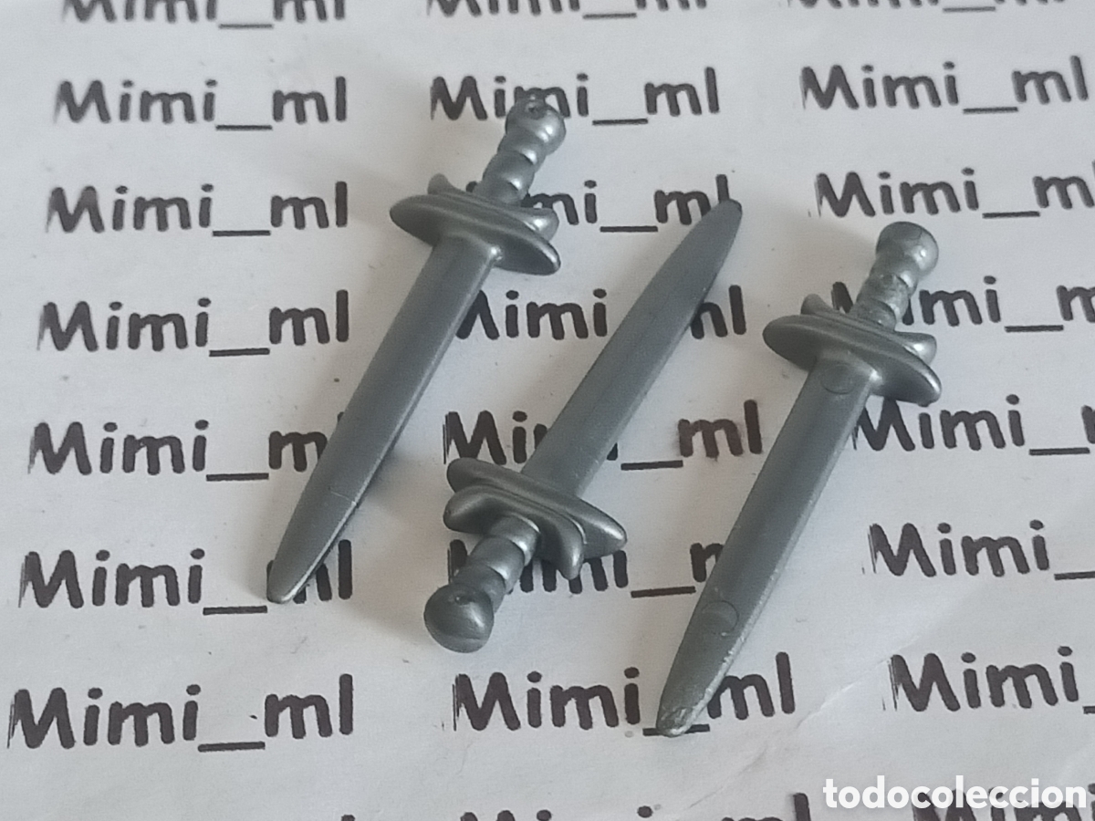 Playmobil: Playmobil 3 espadas caballero medieval armas