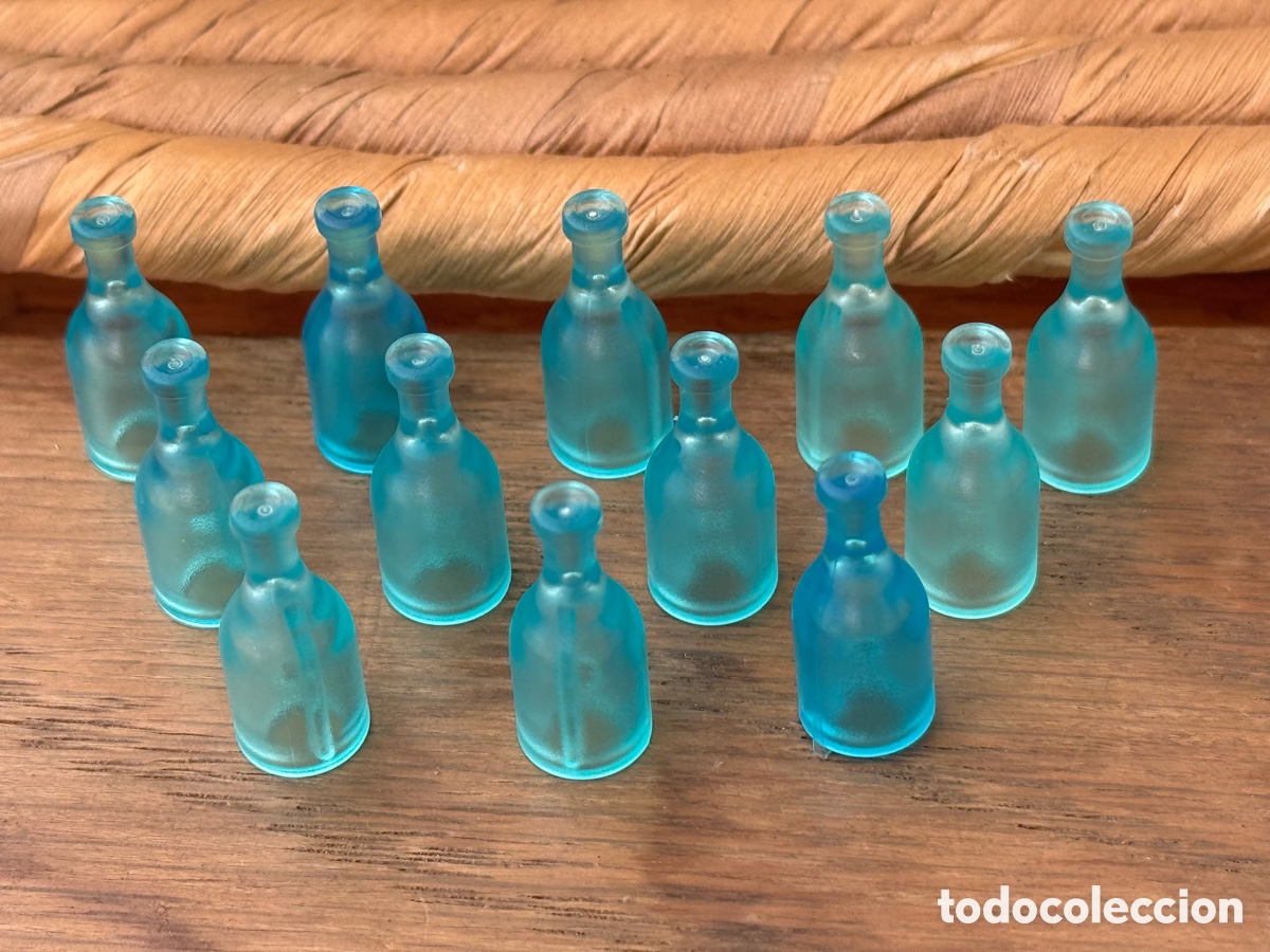 Playmobil: Lote 12 Botellas Playmobil Azules