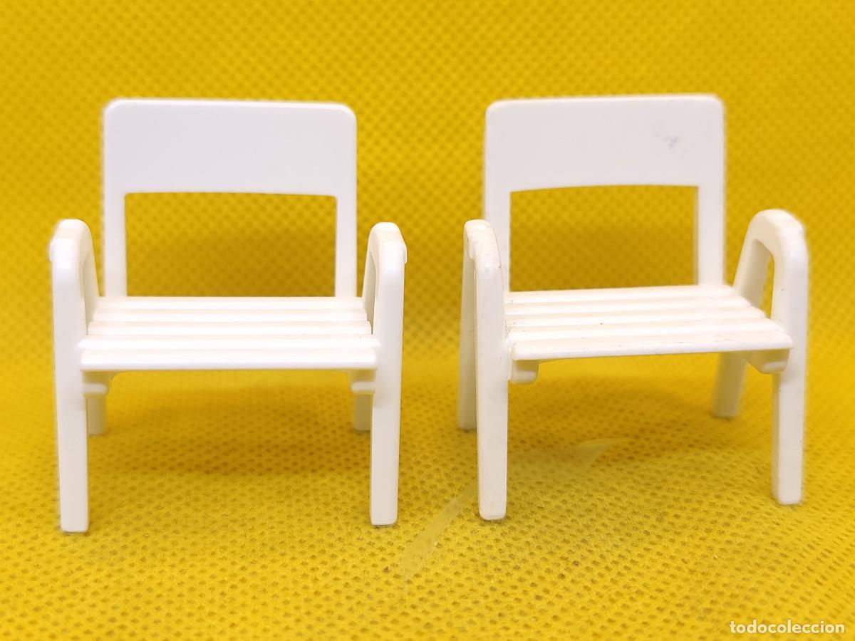Playmobil: Playmobil Lote de 2 sillas blancas de terraza