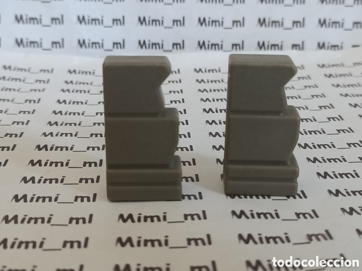 Playmobil: Playmobil 2 conectores peque&ntilde;os piedra steck