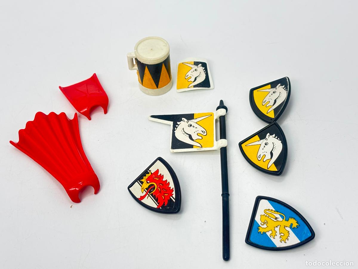 Playmobil: Playmobil lote escudo tambor capa espada &eacute;poca medieval