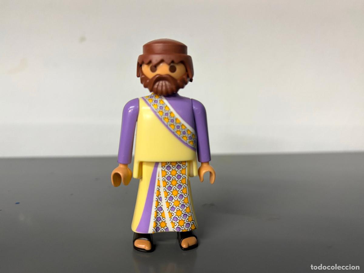 Playmobil: PLAYMOBIL FIGURA FALDA LARGA CON SANDALIAS BELEN REY MAGO -mix19