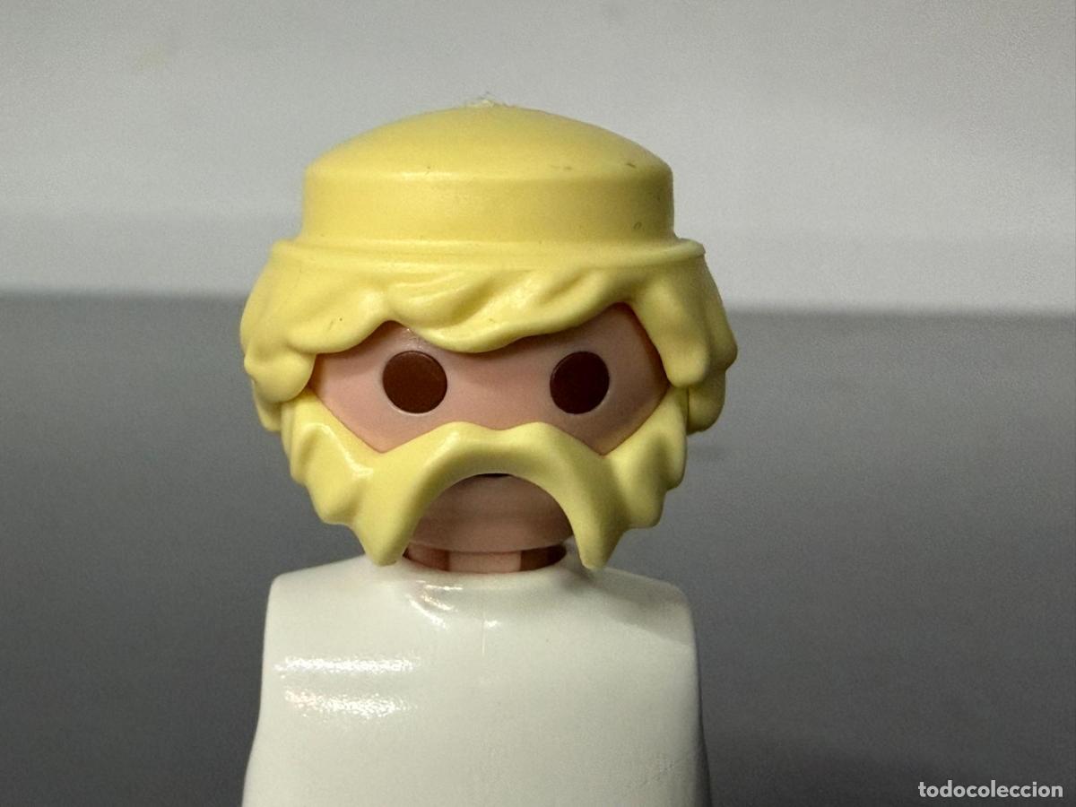 Playmobil: PLAYMOBIL cabeza recambio + pelo + barba aseada rubio canario - las 3 cosas-