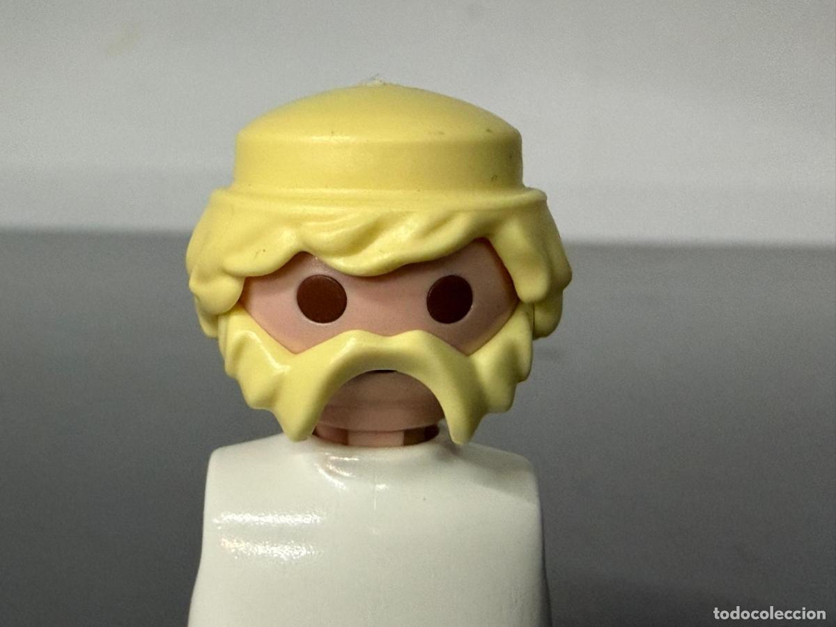 Playmobil: PLAYMOBIL cabeza recambio + pelo + barba aseada rubio canario - las 3 cosas-
