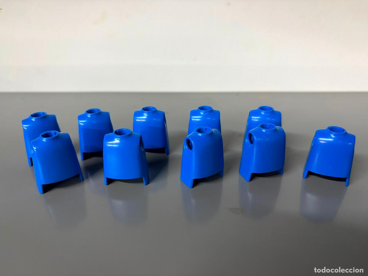 Playmobil: PLAYMOBIL lote 10 cuerpo azul liso recambio