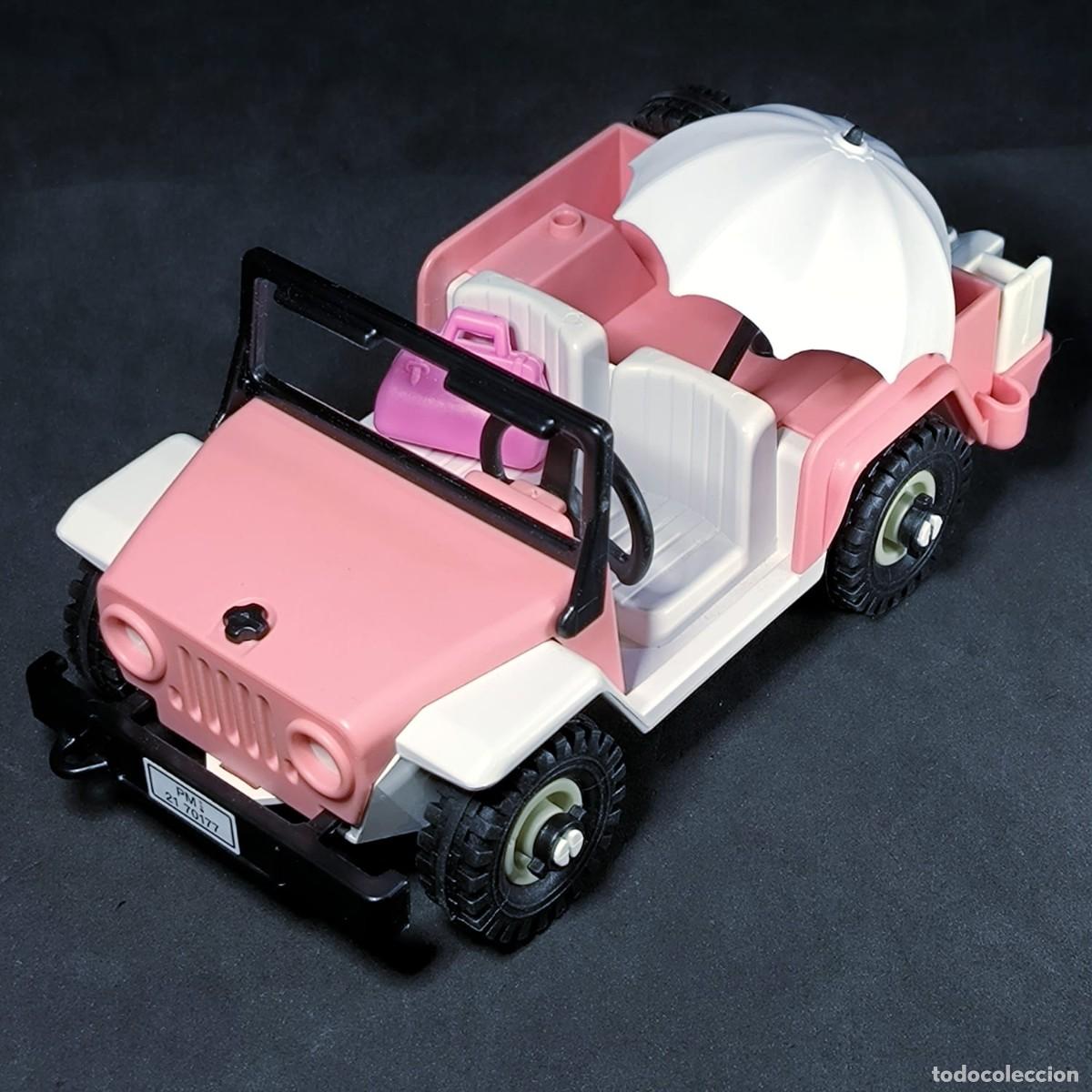 Playmobil: Playmobil jeep rosa con paraguas ☼