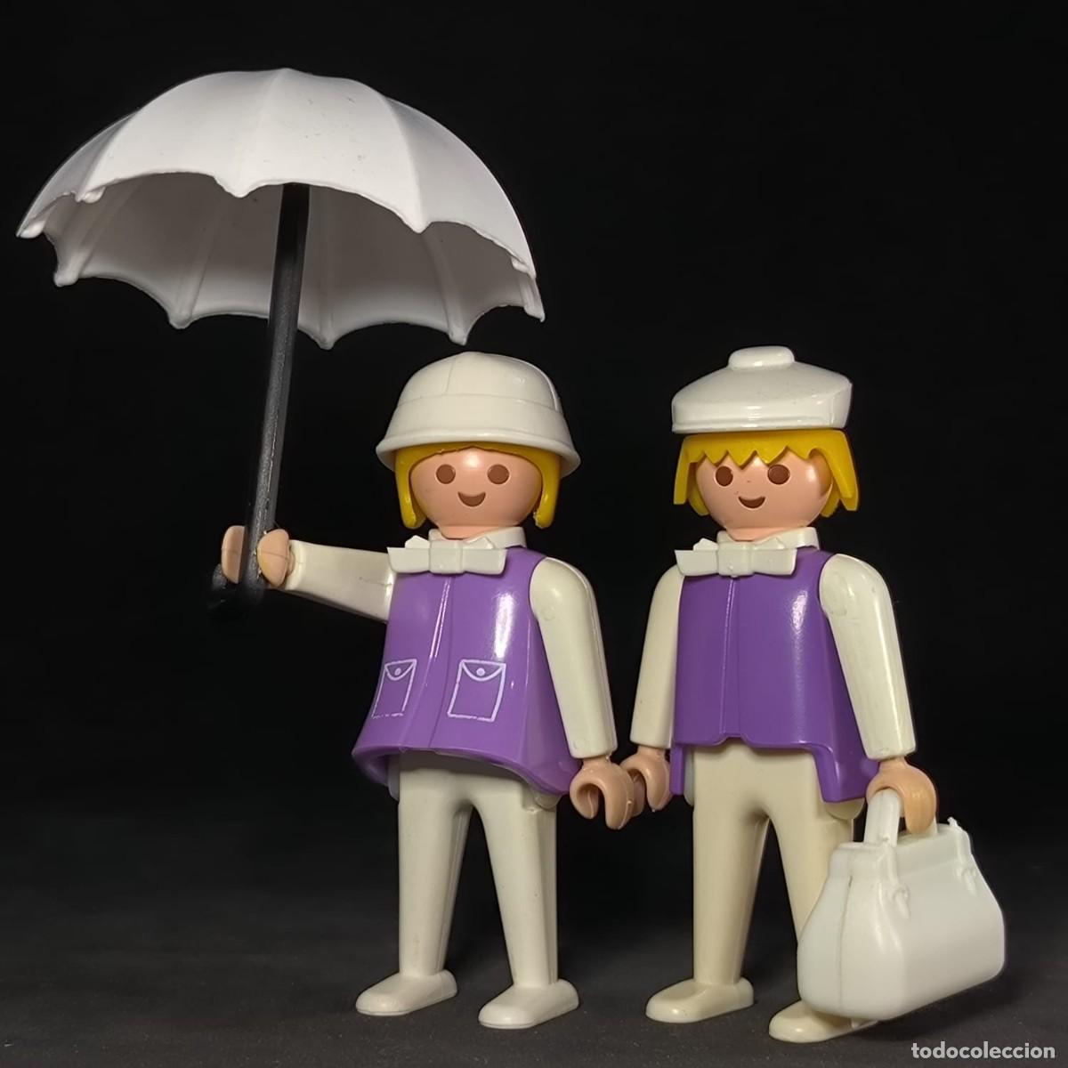 Playmobil: Playmobil dos figuras con paraguas ☼