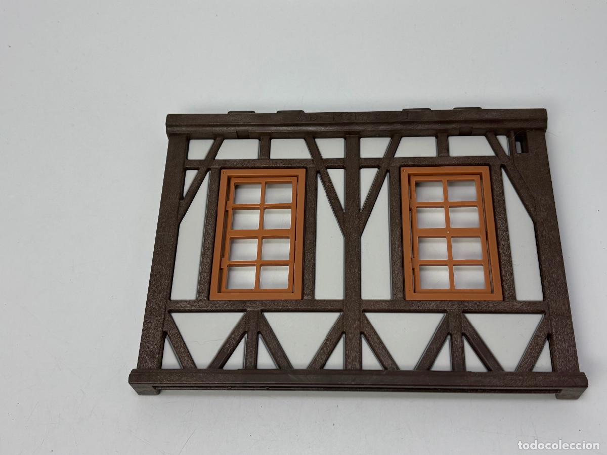 Playmobil: Playmobil pared trasera ventana casa medieval
