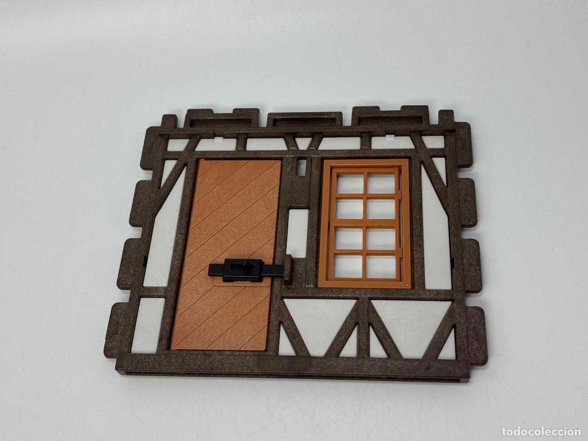Playmobil: Playmobil pared con puerta y ventana casa medieval
