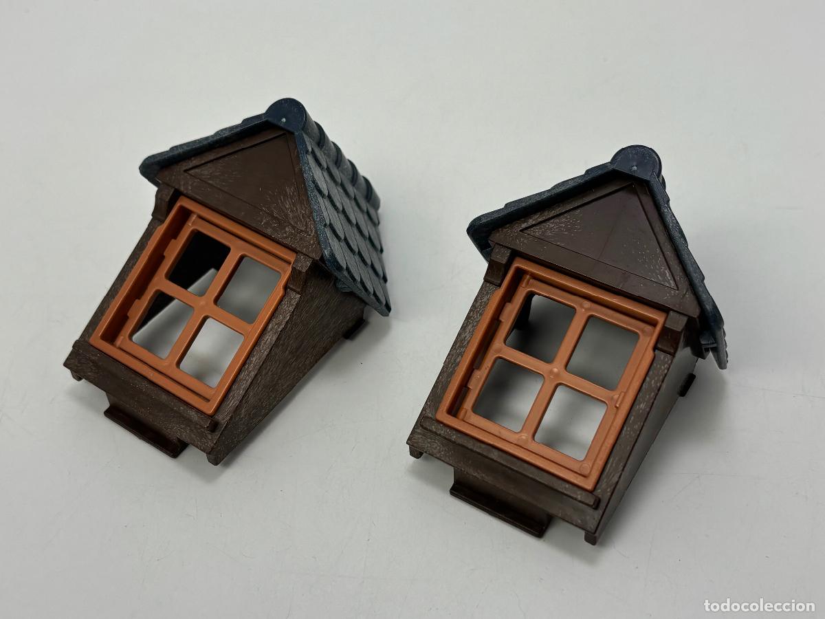 Playmobil: Playmobil lote ventana con tejado azul casa castillo