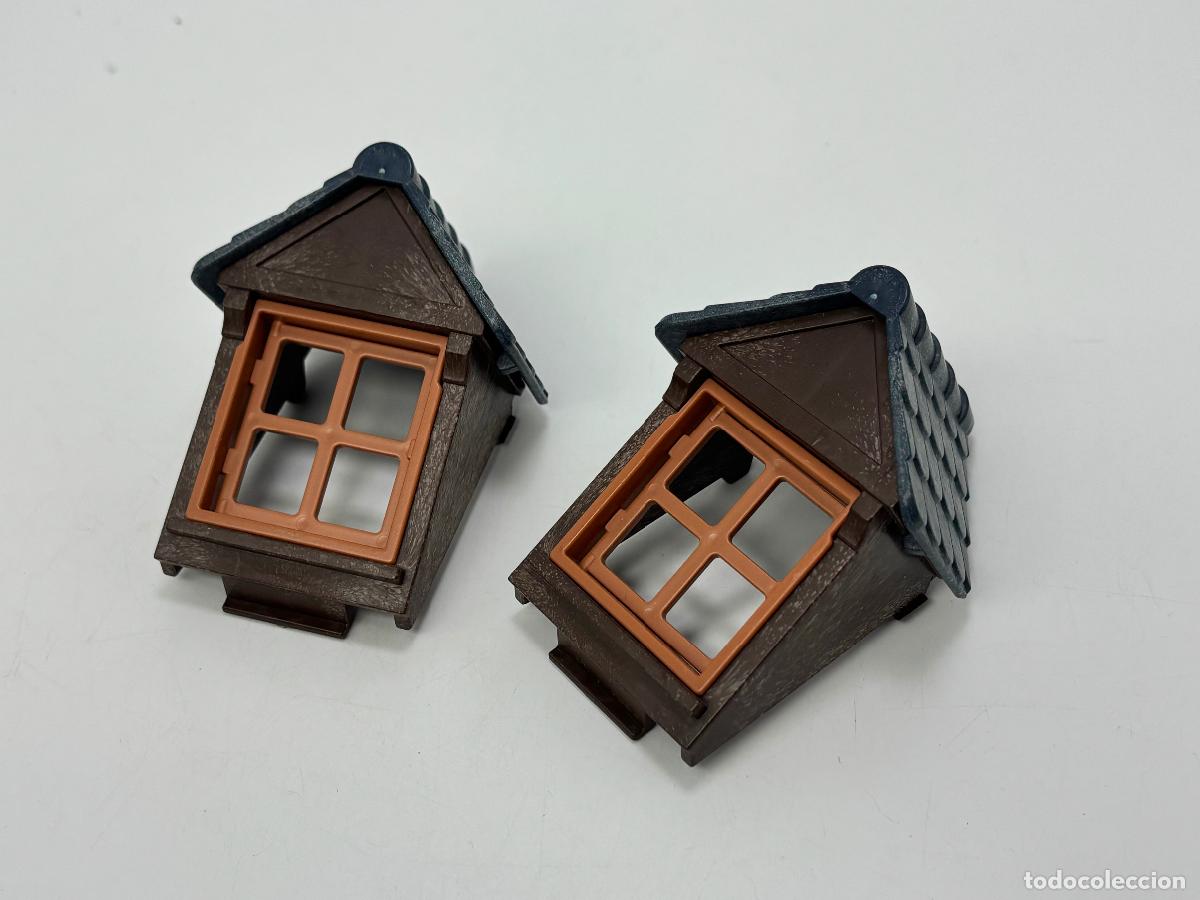 Playmobil: Playmobil lote ventana con tejado azul casa castillo