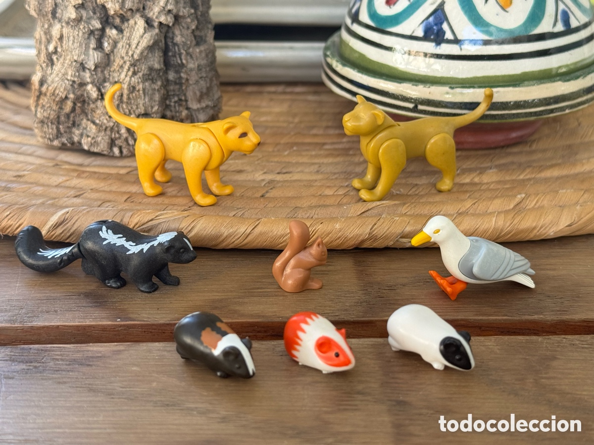 Playmobil: Lote Playmobil Felinos, Mofeta, Ardilla, Cobayas