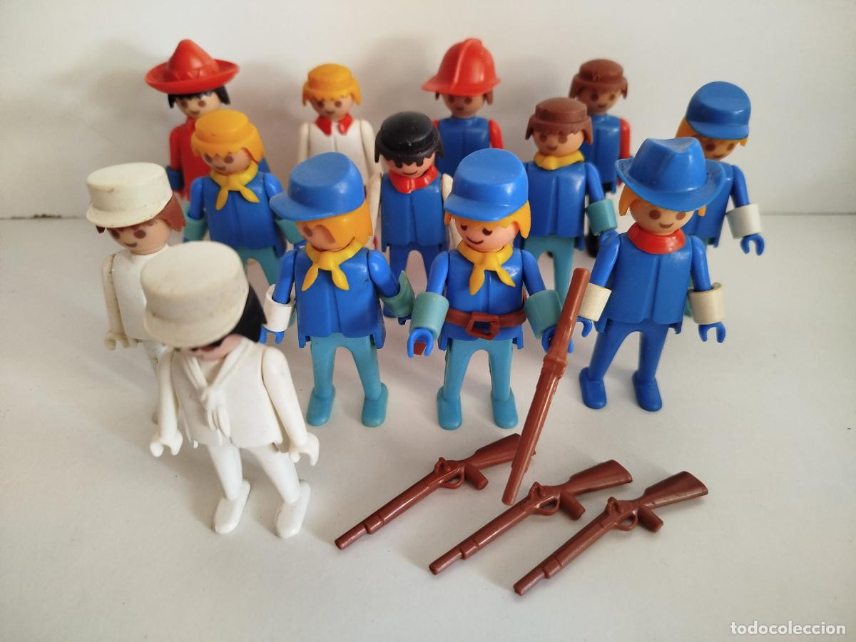 Playmobil: Lote 13 Figuras Oeste Playmobil Vintage - Manos Fijas (Geobra)