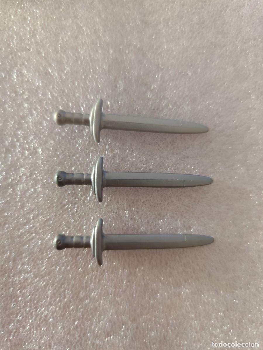 Playmobil: 3 espadas gris armas Playmobil