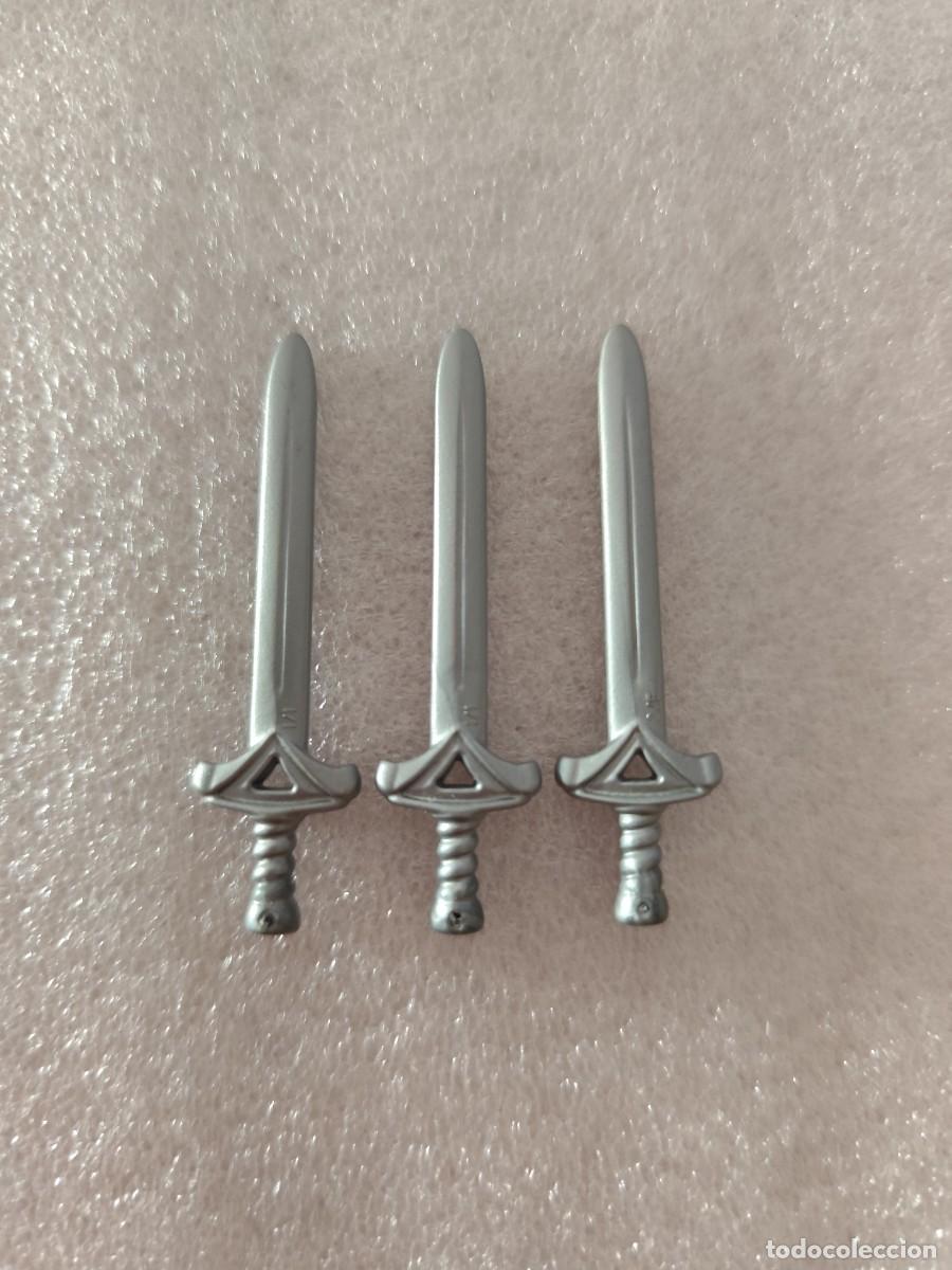 Playmobil: 3 espadas gris armas Playmobil