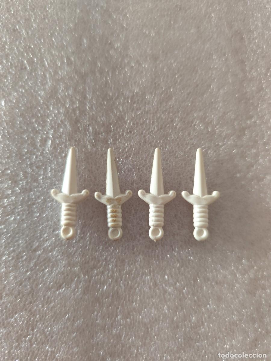 Playmobil: 4 Cuchillos blanco daga armas Playmobil
