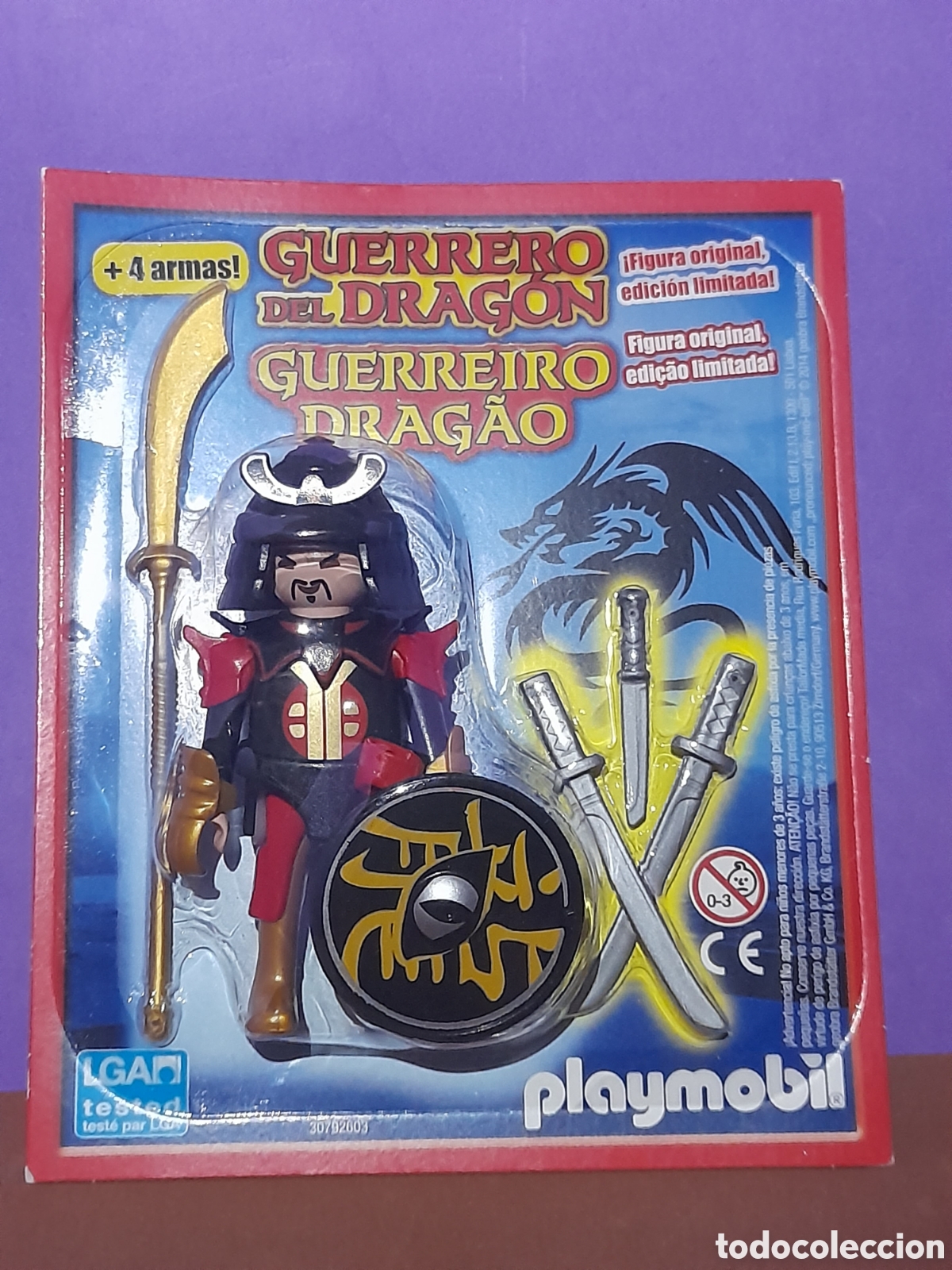 Playmobil: Playmobil figura de revista, guerrero del Drag&oacute;n, edici&oacute;n limitada