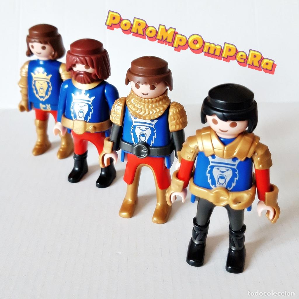 Playmobil: PLAYMOBIL LOTE X4 CABALLERO MEDIEVAL ORDEN DEL LEON SIMILAR 6000 6001 6006 6039 COMPLETAR/CUSTOM Fi