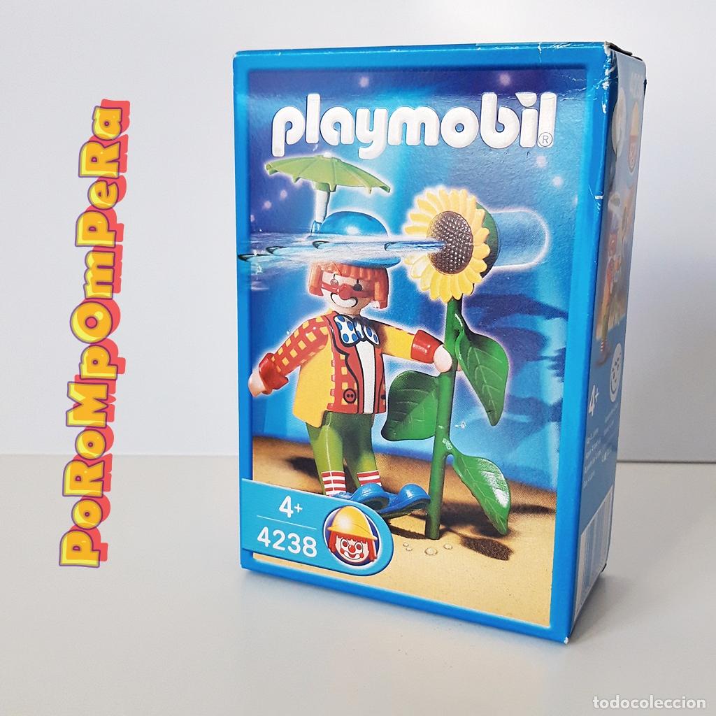 Playmobil: &iexcl;SIN ABRIR! PLAYMOBIL 4238 payaso con girasol disparador de agua &iexcl;NUEVO!