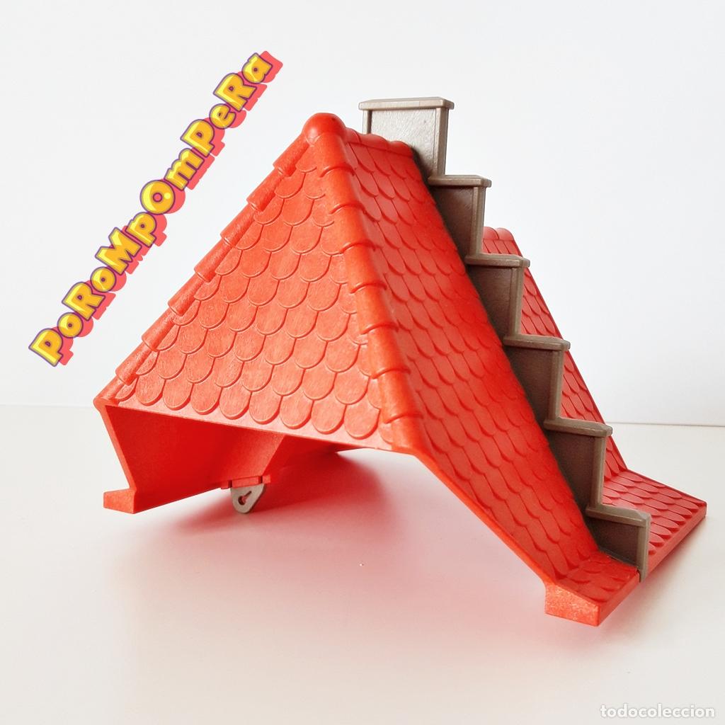 Playmobil: PLAYMOBIL tejado rojo doble altura + muro interior 3268 despiece castillo medieval SYSTEM X CSL