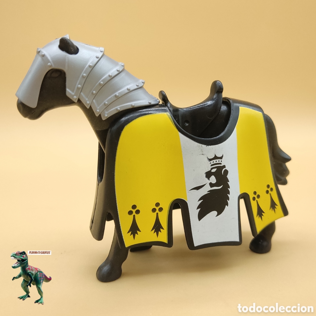 Playmobil: Playmobil caballo de batalla caballero del Leon medieval gualdrapa 4871 4865 4867 4871 4874 4163