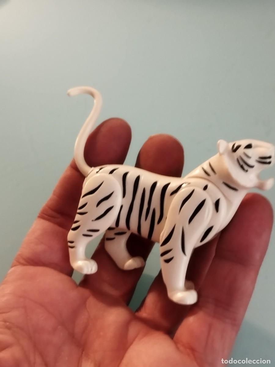 Playmobil: Figura Playmobil. Animal tigre blanco, salvaje o zoo.