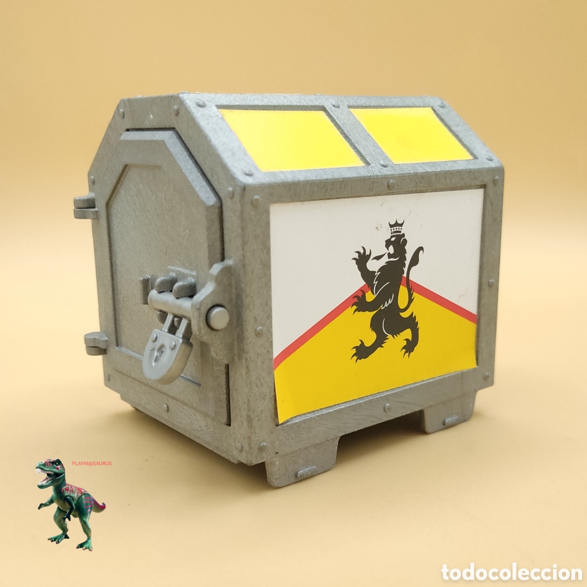 Playmobil: Playmobil 4871 caja para carreta medieval caballero del leon celda jaula carro de transporte