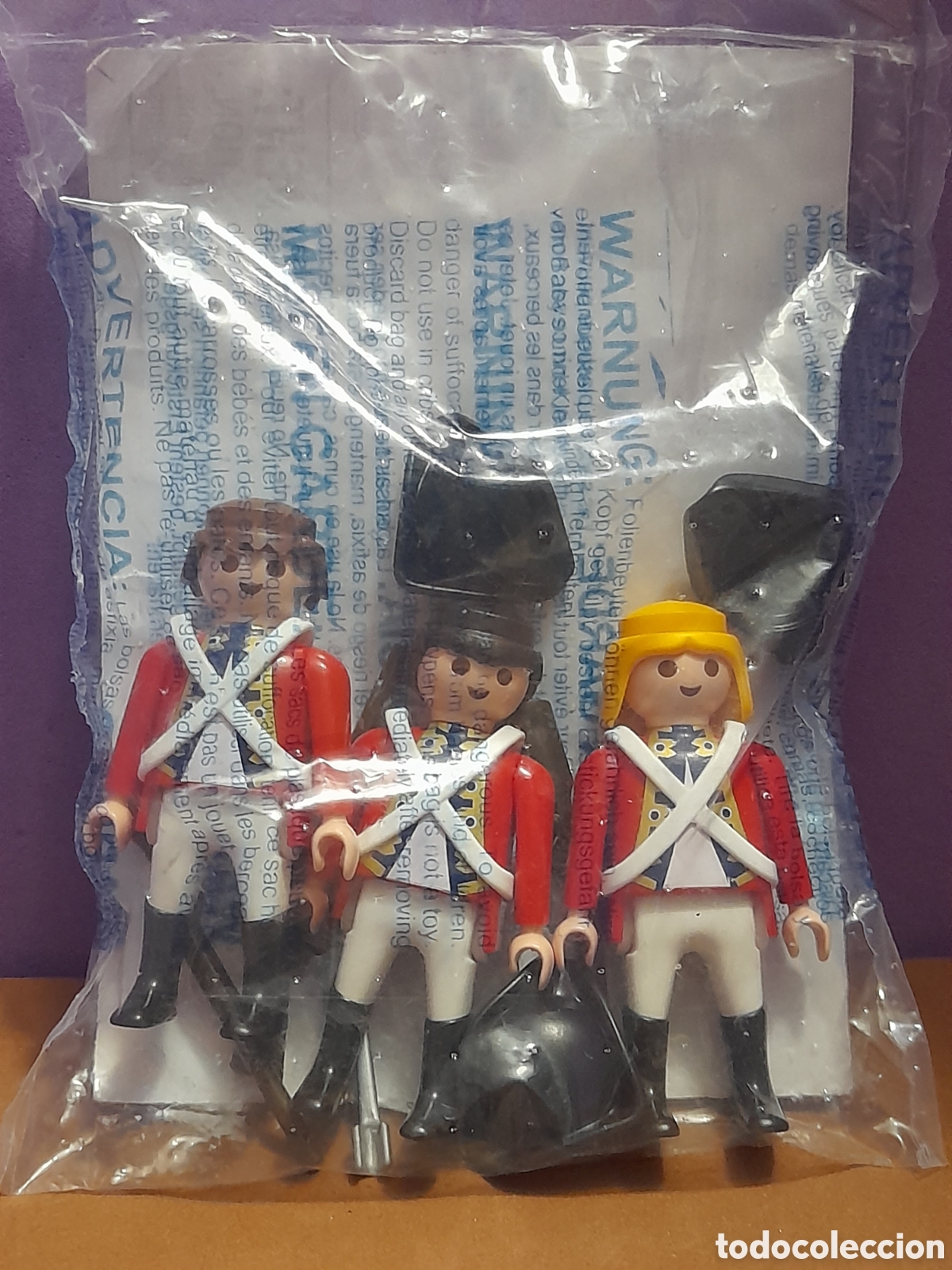 Playmobil: Playmobil figuras, tres soldados ingleses