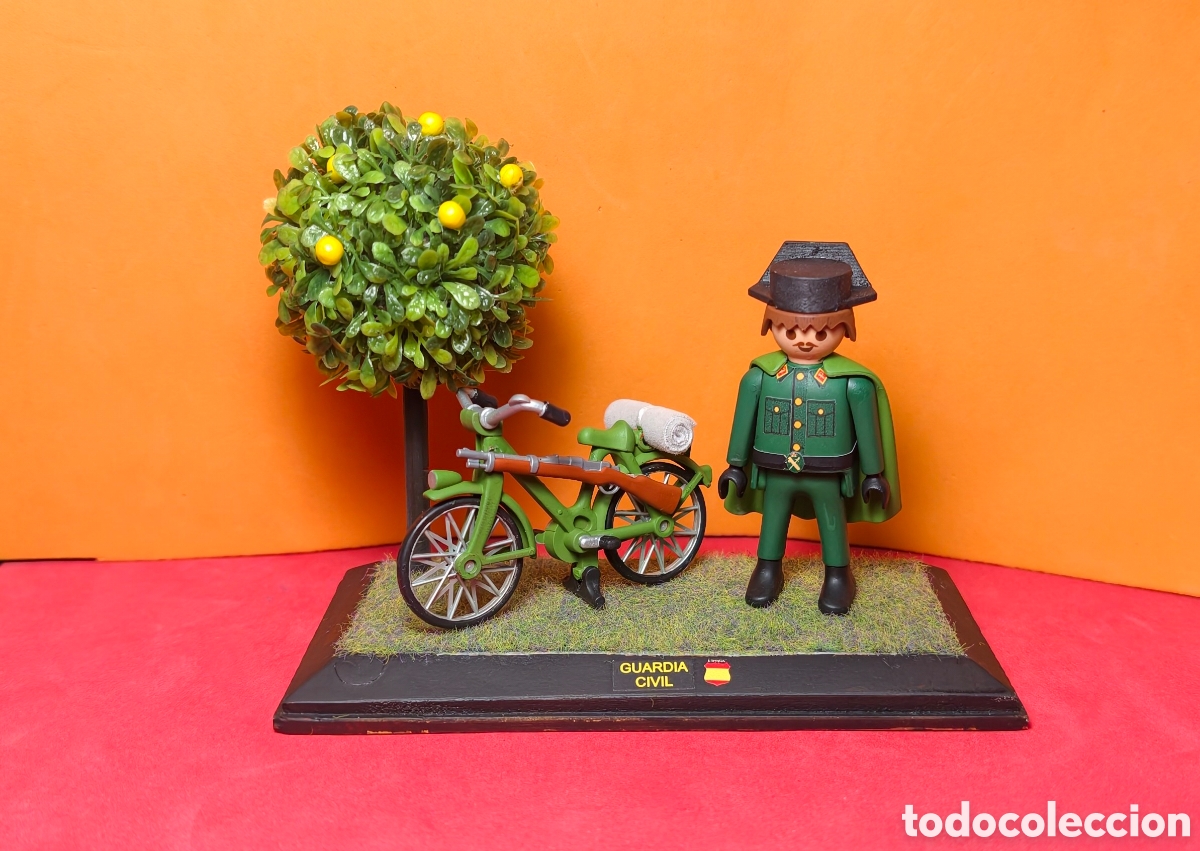 Playmobil: Diorama Guardia civil en bicicleta