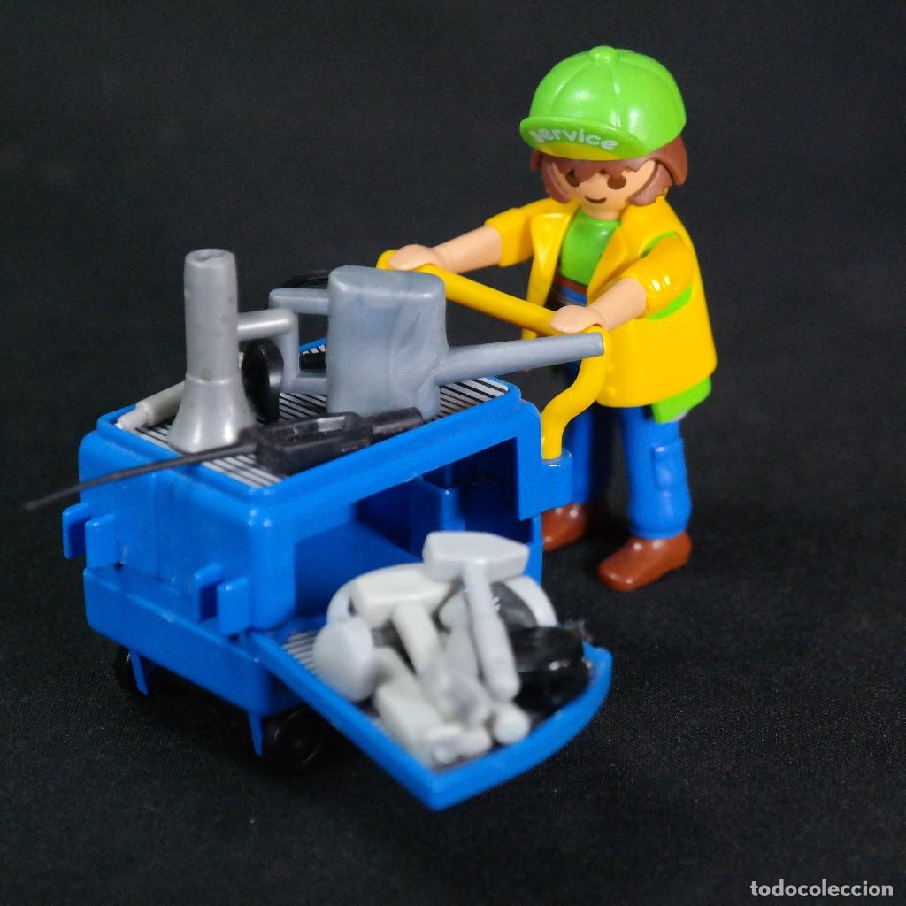 Playmobil: Playmobil mecanico con carro ☼