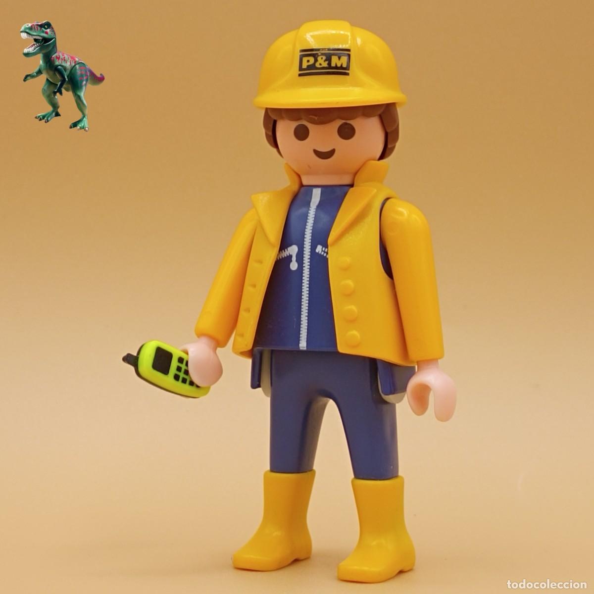 Playmobil: Playmobil figura obrero trabajador operario construccion obras contratista 3260 4080 5051 7451
