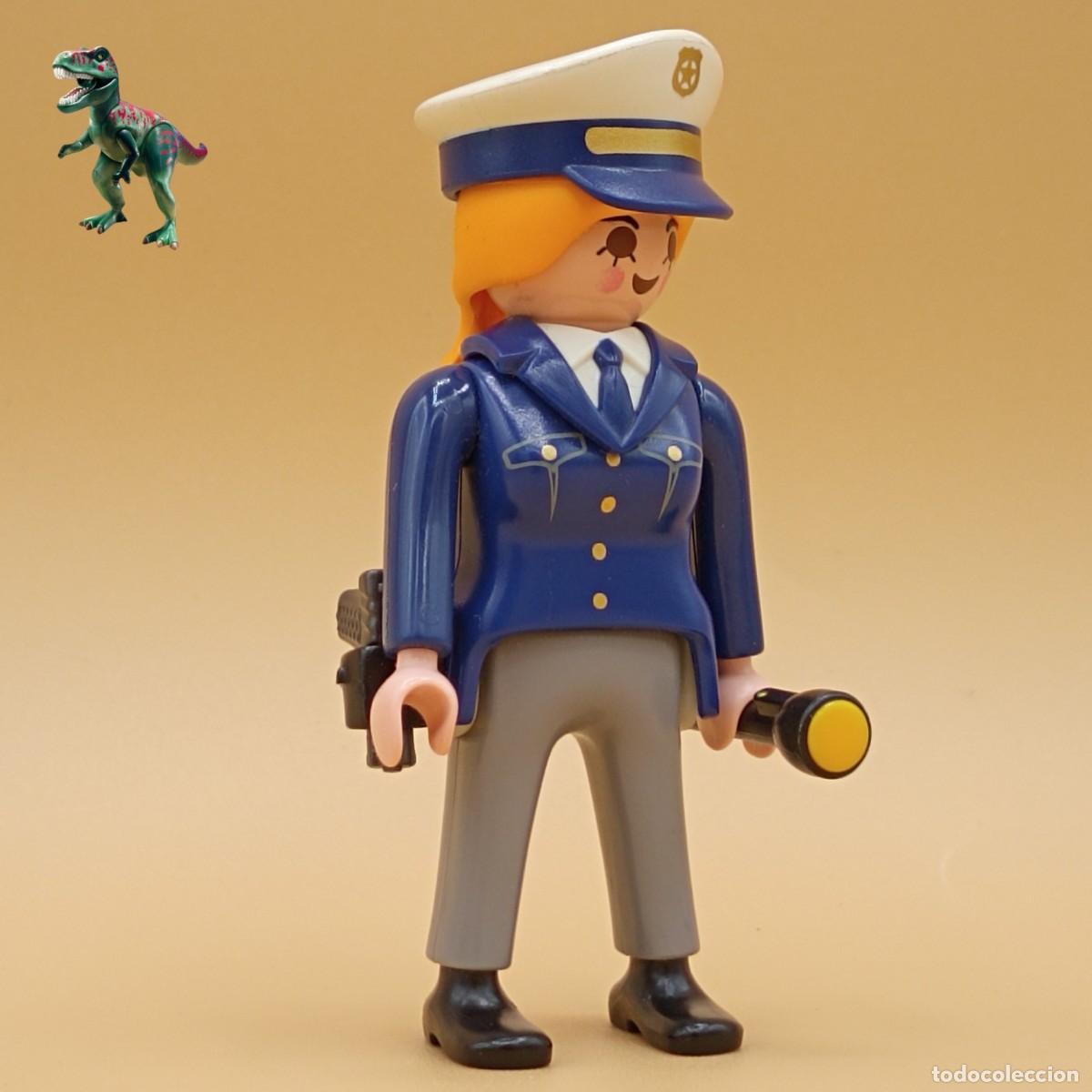 Playmobil: Playmobil figura mujer agente de policia oficial trafico comisaria 3165 3190 5700 5718