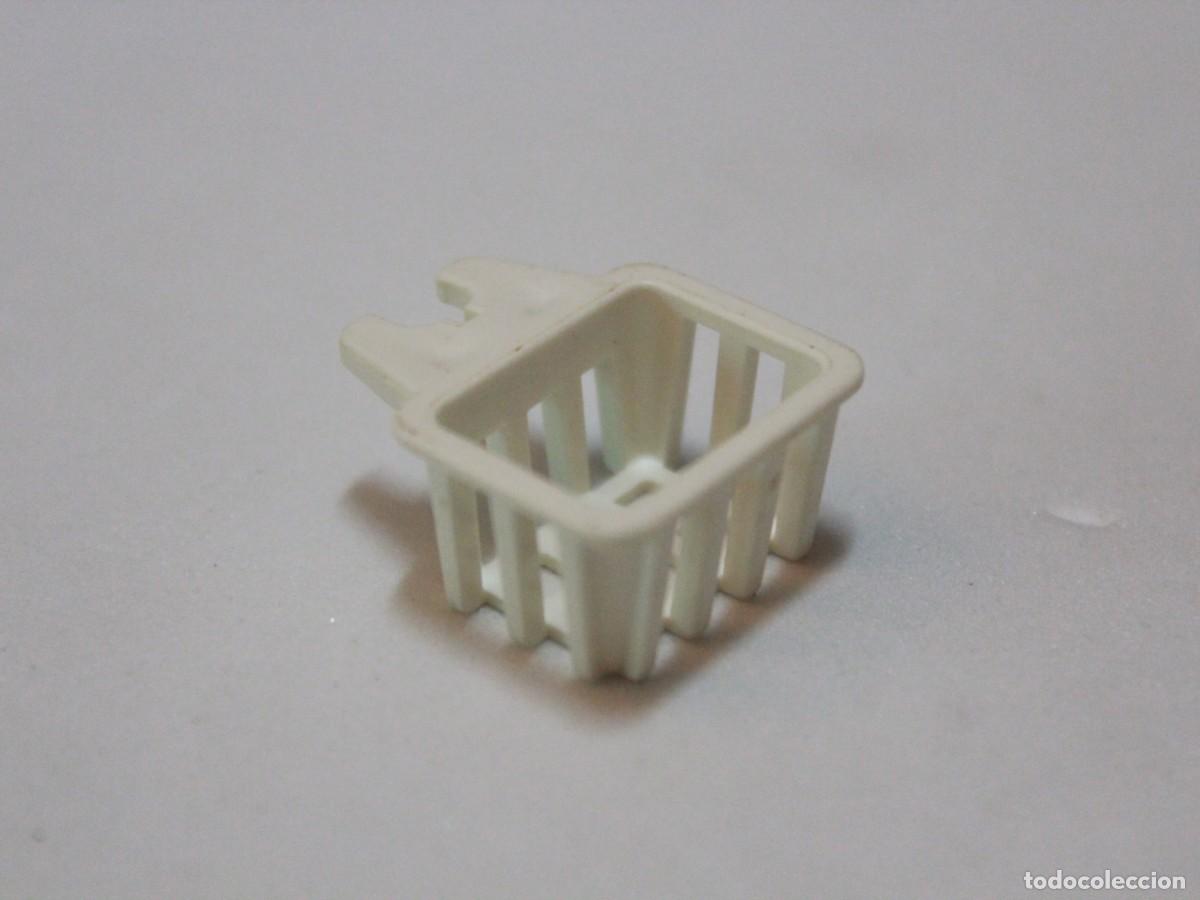 Playmobil: Playmobil accesorio cesta blanca supermercado mercado tienda cocina