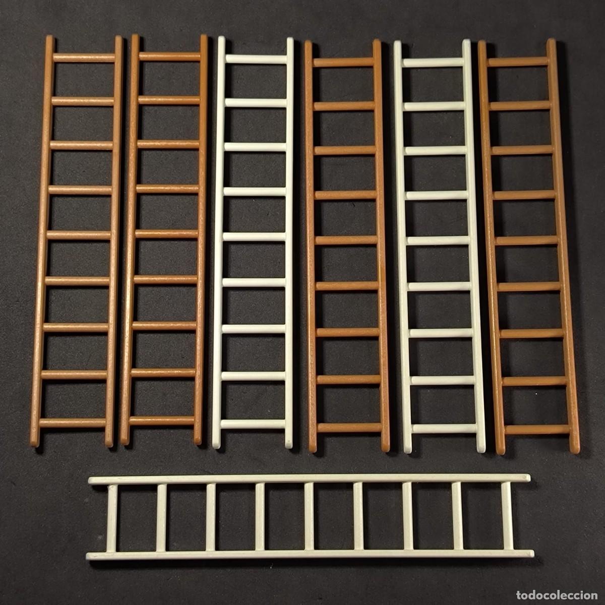 Playmobil: Playmobil escaleras maron y blanco ☼