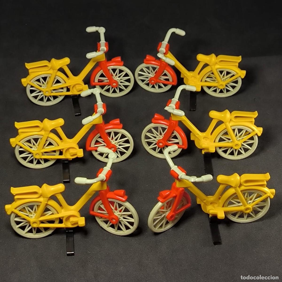 Playmobil: Playmobil seis bicicletas rojas amarillas ☼