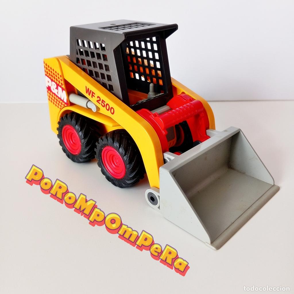 Playmobil: PLAYMOBIL veh&iacute;culo obra 4477 mini pala excavadora construcci&oacute;n dumper bulldozer CG5