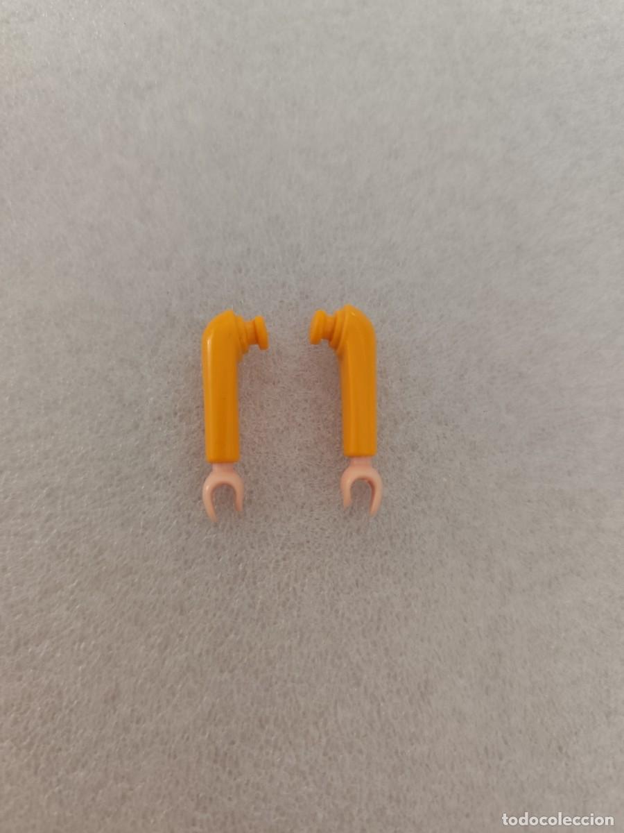 Playmobil: Brazos manga larga naranja recambio Playmobil