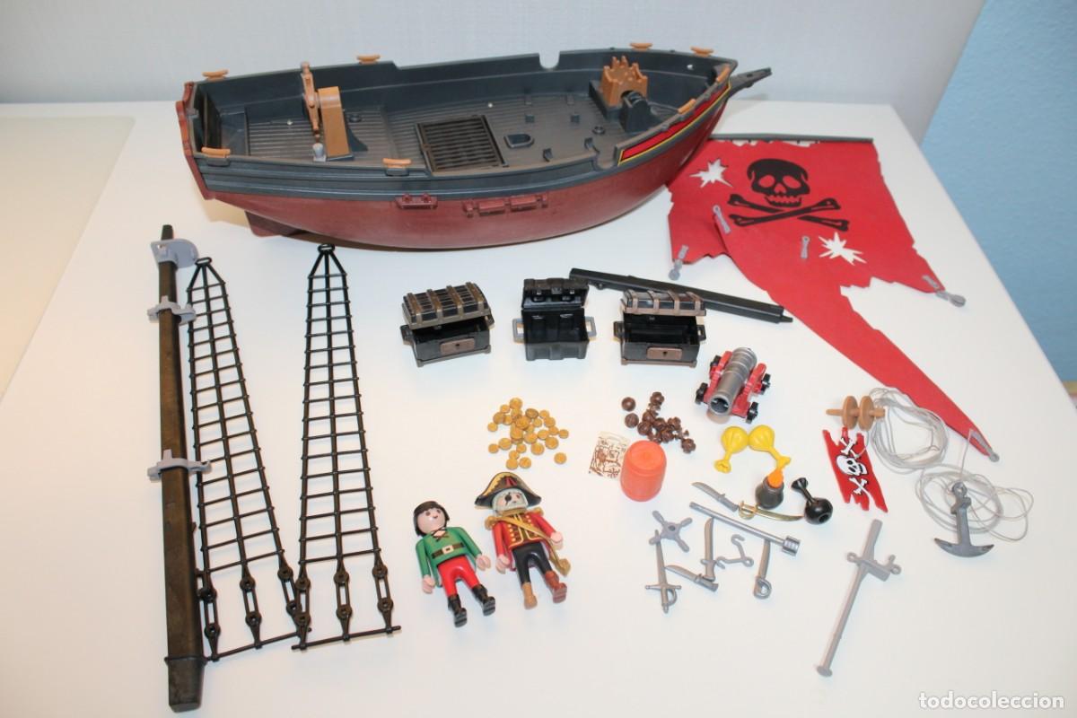 Playmobil: BARCO PLAYMOBIL CORSARIO ROJO GEOBRA 1991