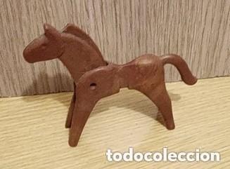 Playmobil: Caballo Playmobil marron - original a&ntilde;os 80