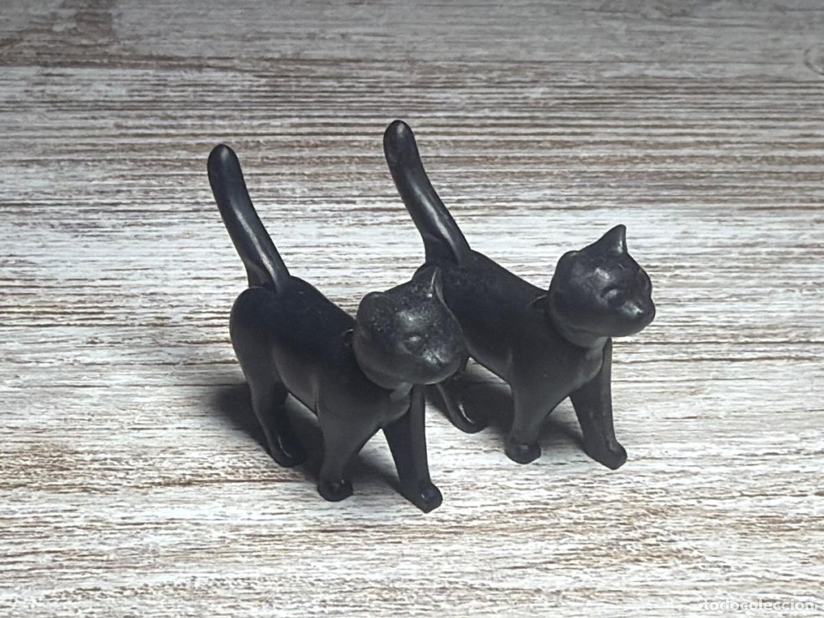 Playmobil: Pareja de gato negro animal complemento accesorio Playmobil