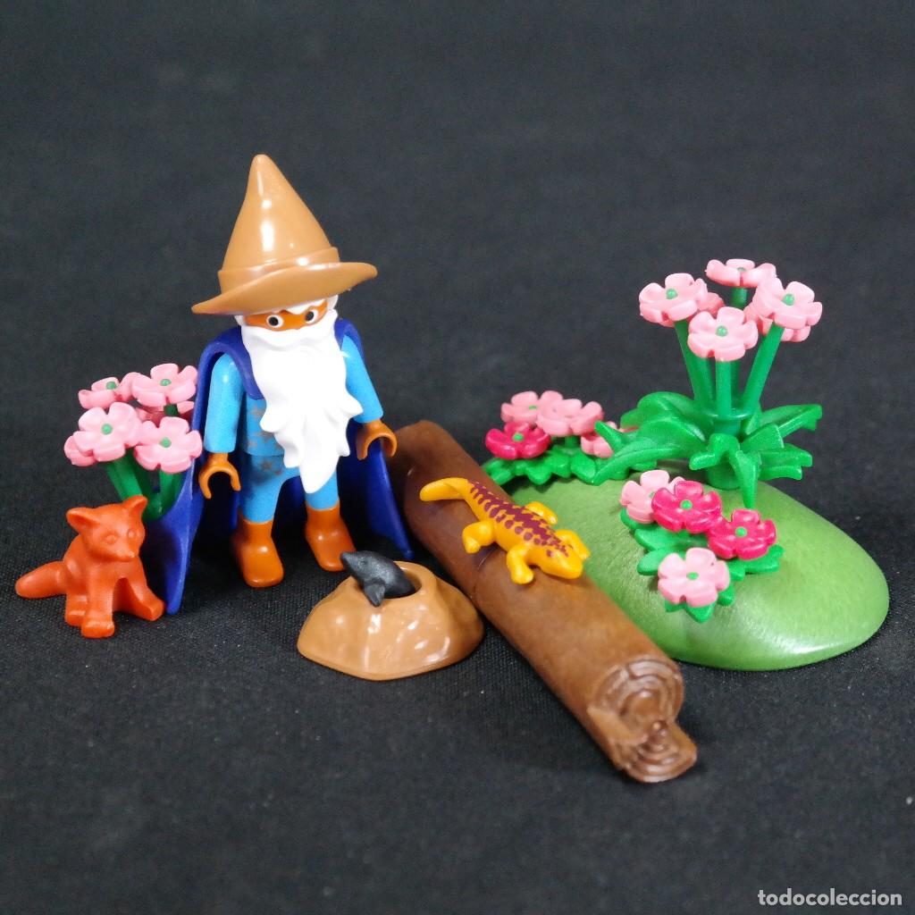 Playmobil: Playmobil gnomo con flores, topo y lagartija ☼