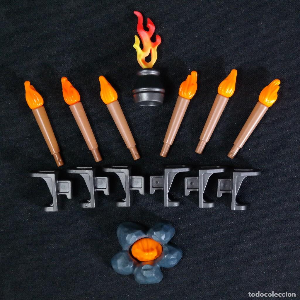 Playmobil: Playmobil soportes con antorchas ☼