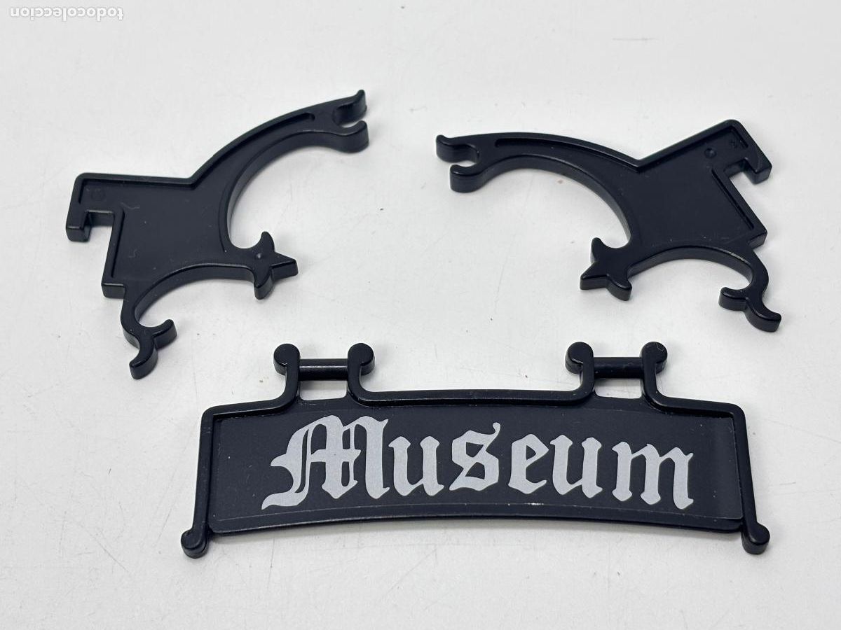 Playmobil: Playmobil lote soporte pared con letrero museo