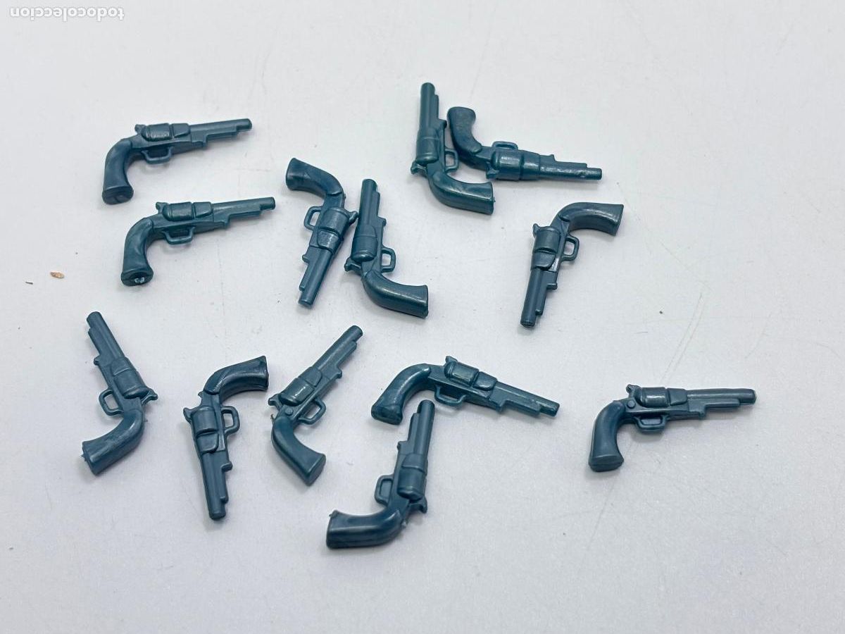 Playmobil: Playmobil lote pistola azulada oeste revolver