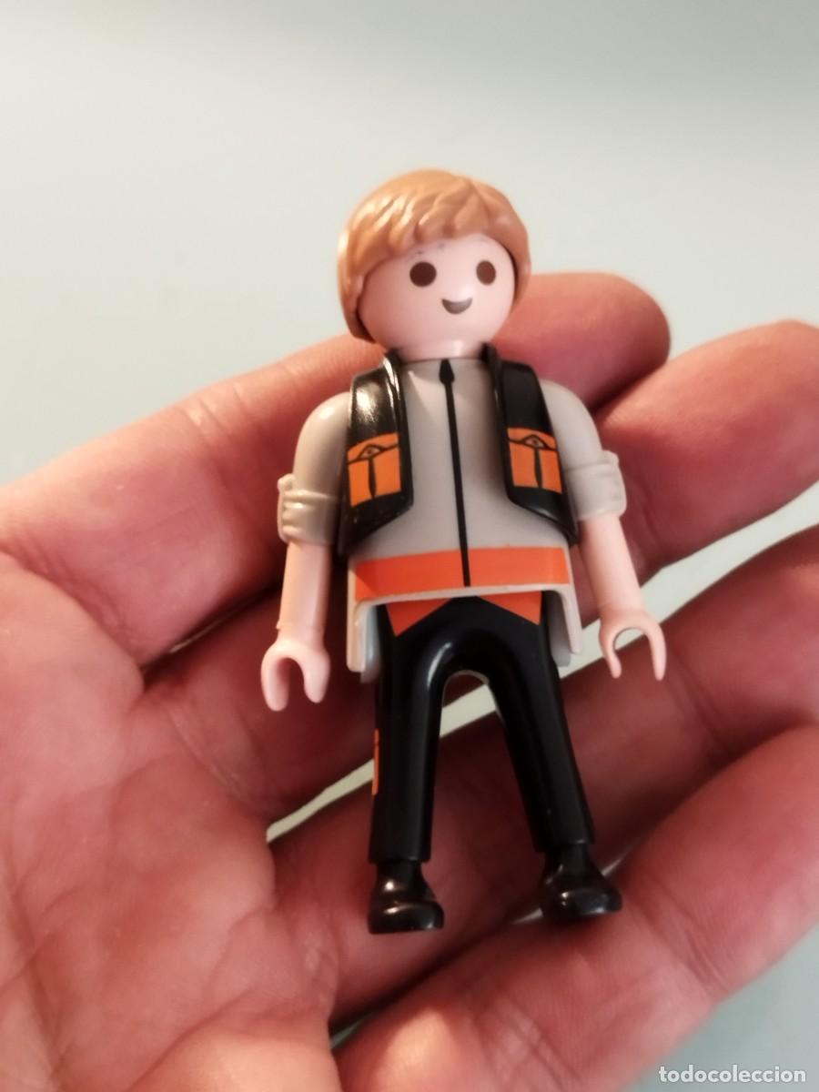 Playmobil: Figura Playmobil. Operario o trabajador con chaleco.