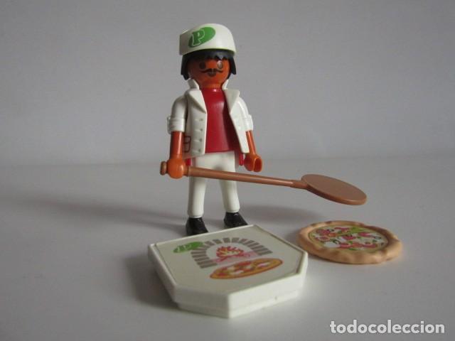 Playmobil: DIFICIL PIZZERO ESPECIAL CON PALA Y CAJA DE PIZZA PLAYMOBIL