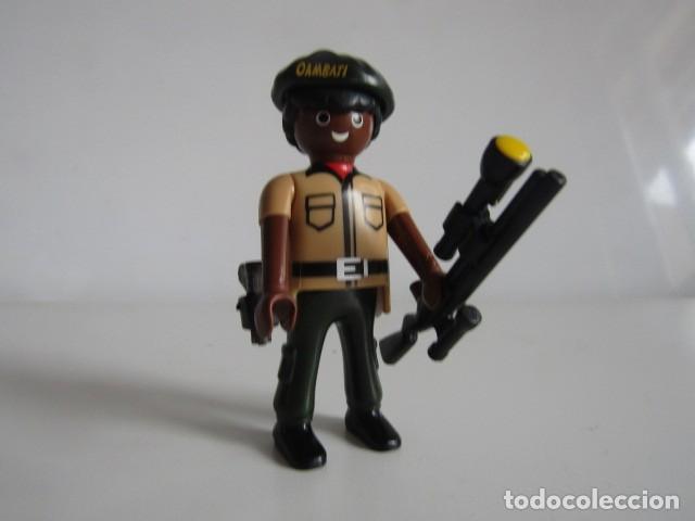 Playmobil: DIFICIL GUARDIA DE RESERVA AFRICANA SAFARI CON MAPA Y FUSIL PLAYMOBIL