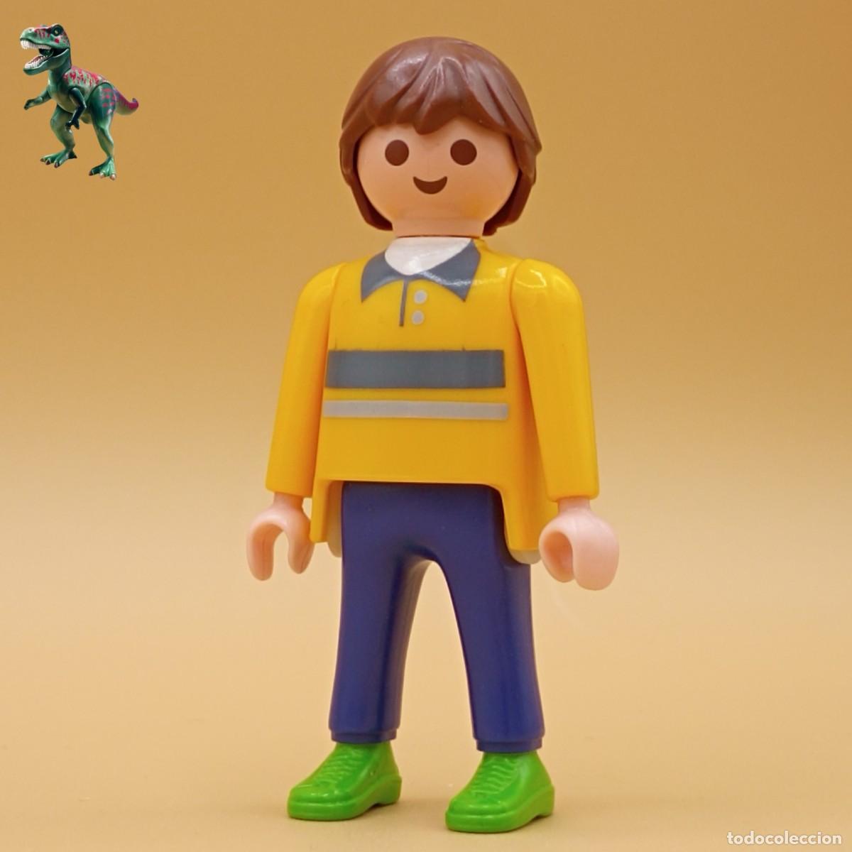 Playmobil: Playmobil figura hombre medieval victoriano western granja city life circo construccion vintage D6