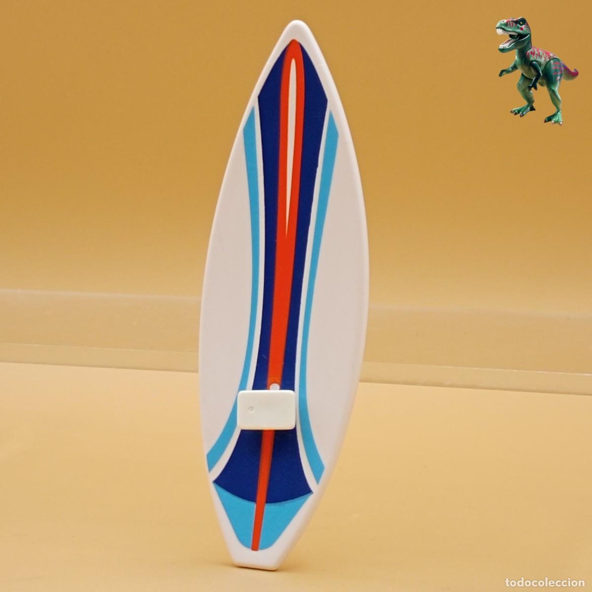 Playmobil: Playmobil tabla de surf blanca surfista deporte playa vacaciones de verano mar oceano