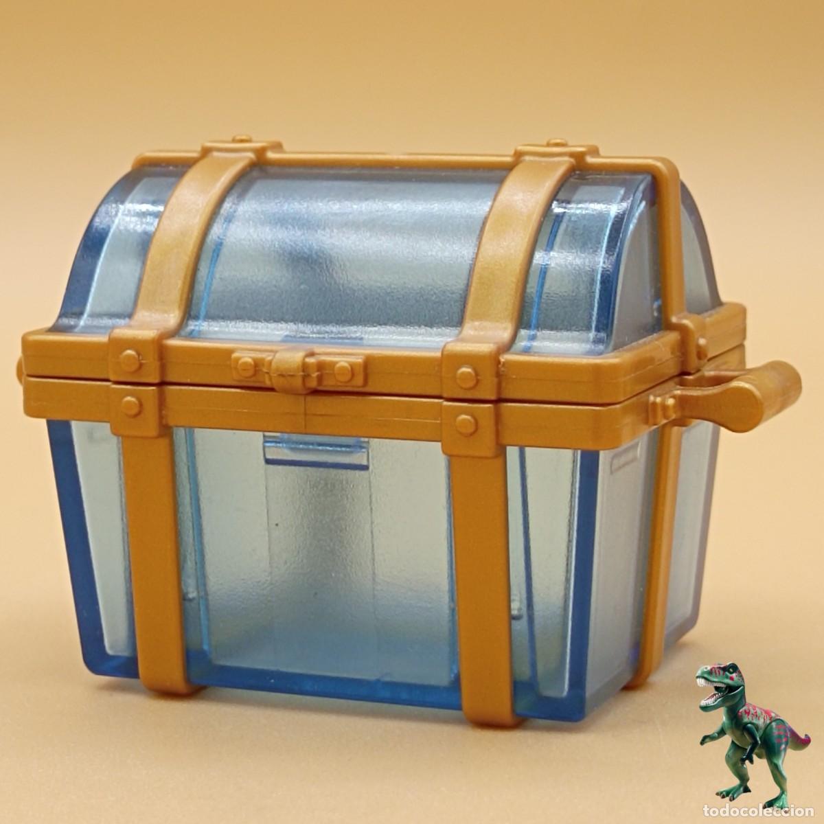Playmobil: Playmobil cofre transparente submarino dorado baul arcon isla del tesoro barco pirata monte olimpo